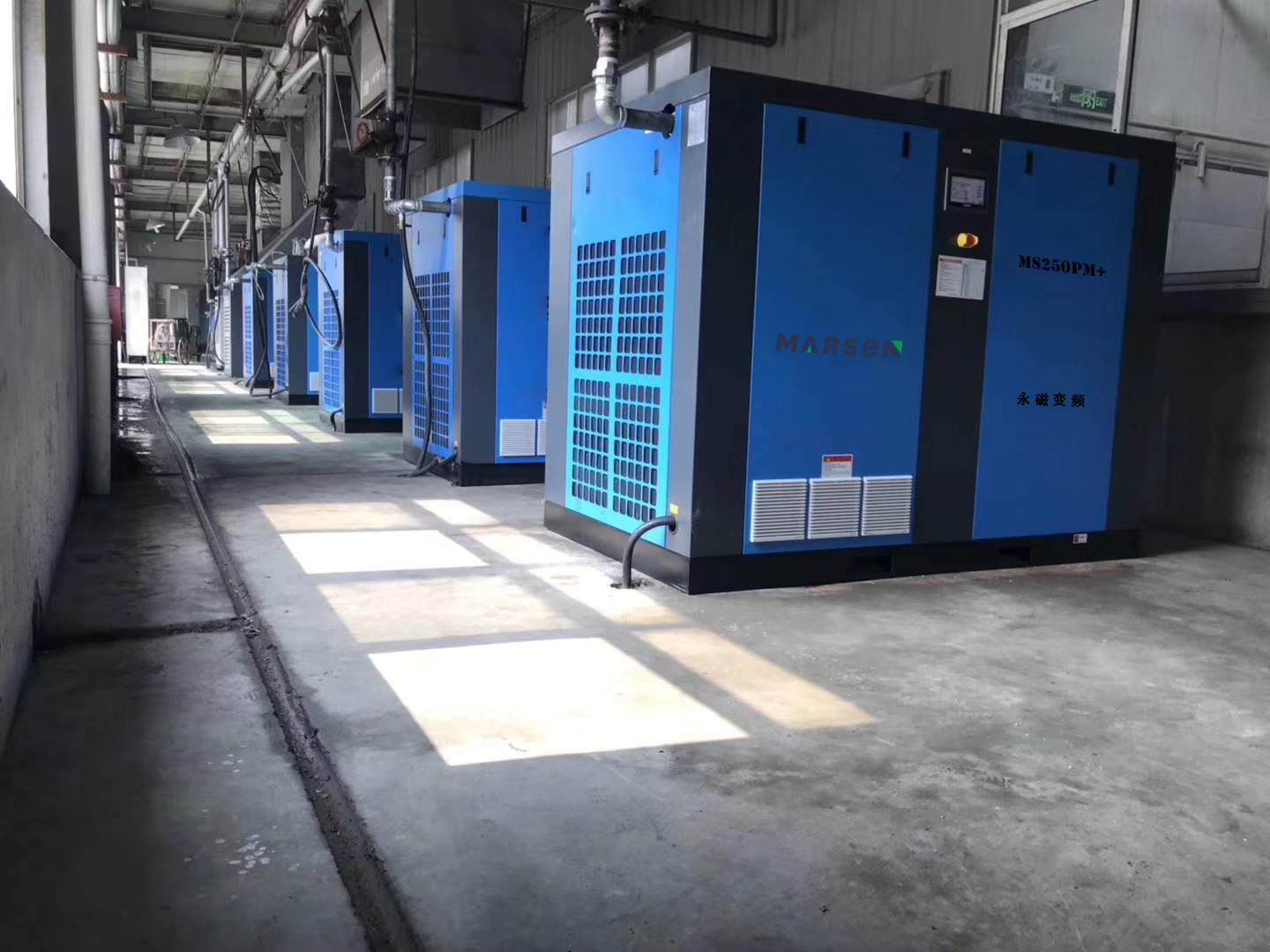 瑪爾森永磁變頻75KW6套應(yīng)用于山西某機(jī)械加工有限公司